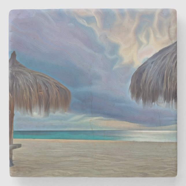 Underlägg med strandfoto (Framsidan)