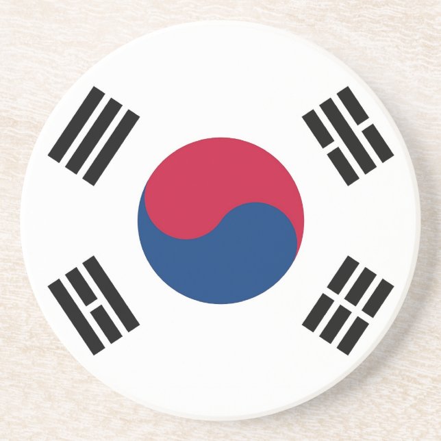 Underlägg med Sydkoreas Flagga (Framsidan)