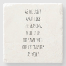 Underlägg med uppskjuten sten