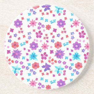 Underlägg med vit bakgrund, Flower-Power Sandstone
