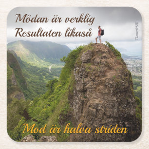 Underlägg — Möda & resultat Papper Kvadrat