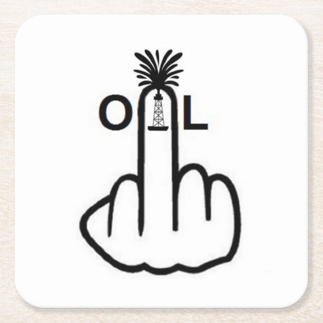 Underlägg oljeflip papper kvadrat (Framsidan)