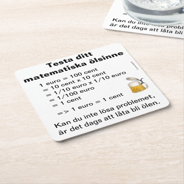 Underlägg — Ölsinne Papper Kvadrat (Vinklad)