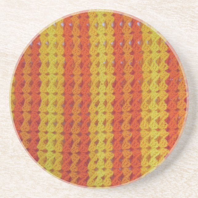 Underlägg - Orange afghan (Framsidan)