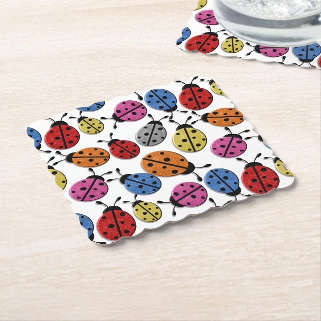 Underlägg - Paperboard - Glitter Kryp Papper (Vinklad)