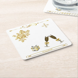 Underlägg — Party Papper Kvadrat