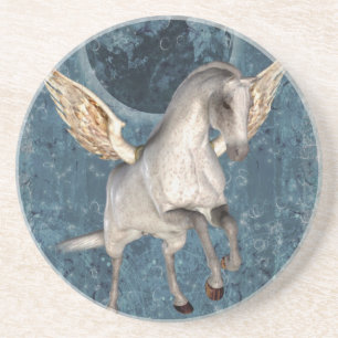 Underlägg Pegasus Horse Fantasy Drink Sandsten