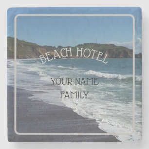 Underlägg personlig Beach Hotel Decor Stone
