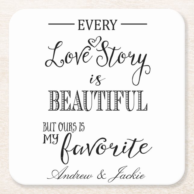 underlägg personlig för bröllop Tack (Framsidan)