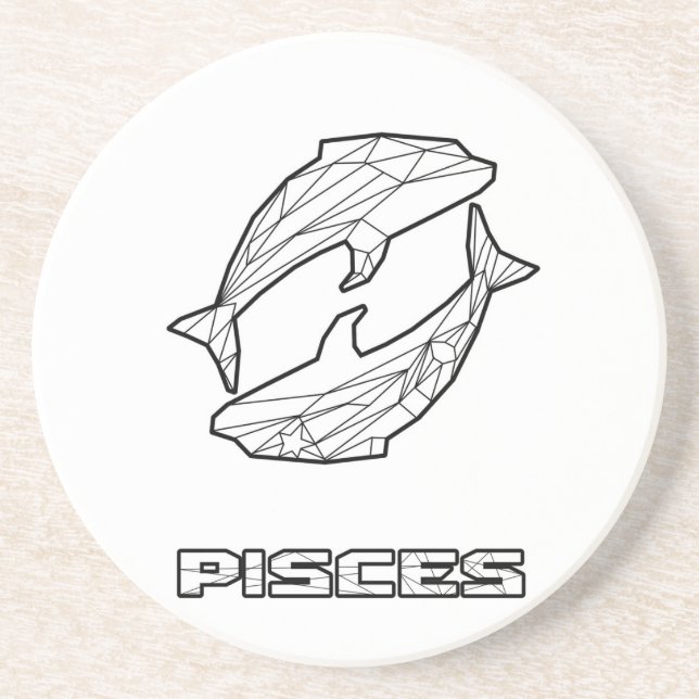 Underlägg Pisces Zodiac-tecken (Framsidan)