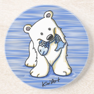 Underlägg polar Bear Sandsten