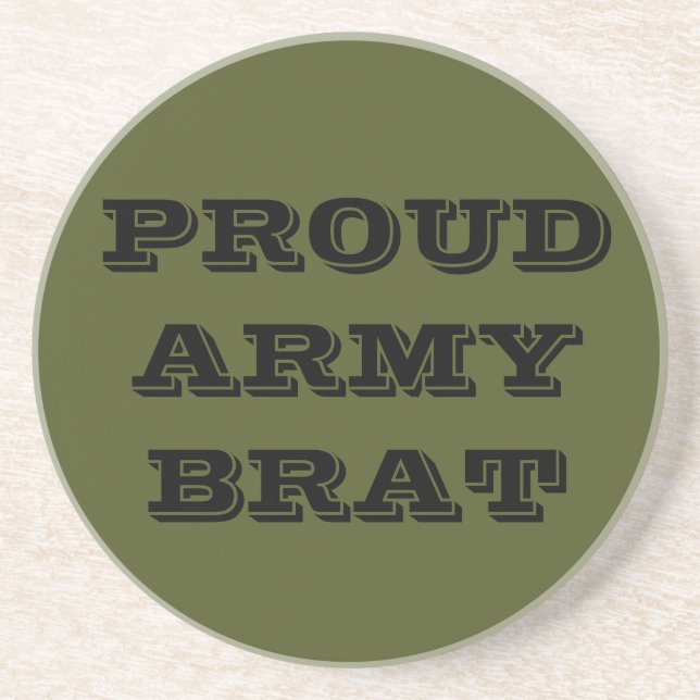 Underlägg Proud Army Brat Sandsten (Framsidan)
