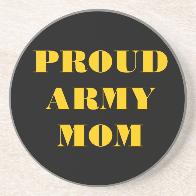 Underlägg Proud Army Mamma Sandsten (Framsidan)