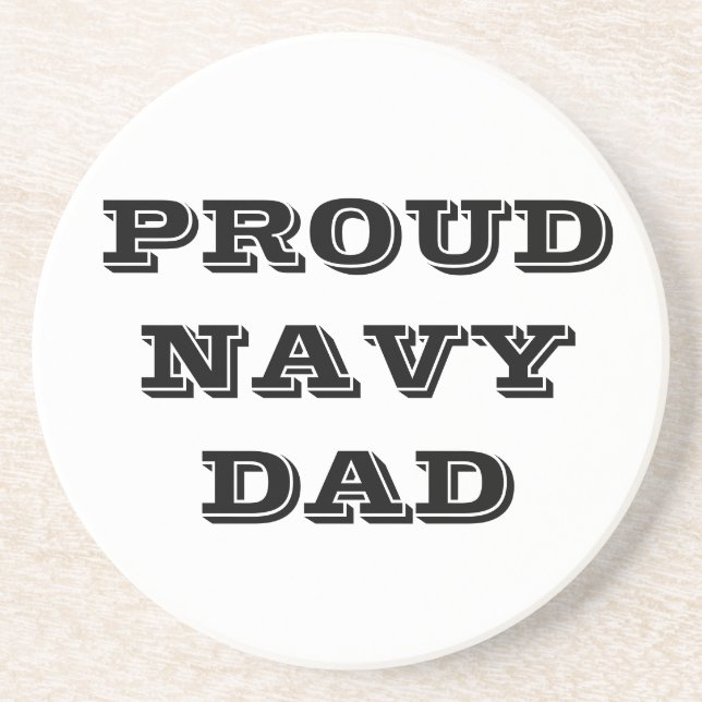Underlägg Proud Navy Pappa (Framsidan)
