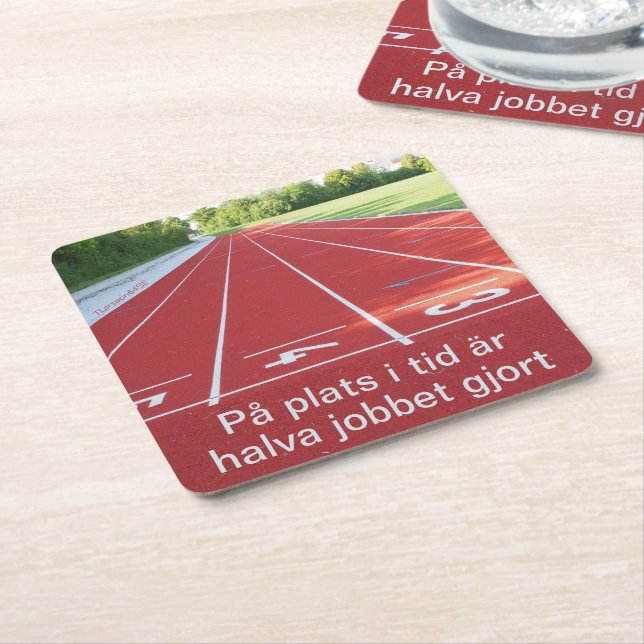 Underlägg — Punktlig Papper Kvadrat (Vinklad)