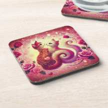 Underlägg - Rosa Pussy-katter