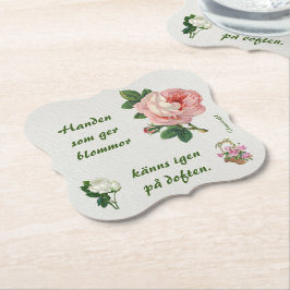 Underlägg — Rosor Papper