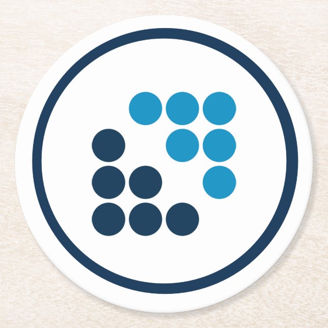 Underlägg - Rund - kardråvara Underlägg Papper Rund (Framsidan)