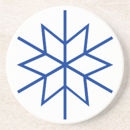 Underlägg - Snöflingor i blått