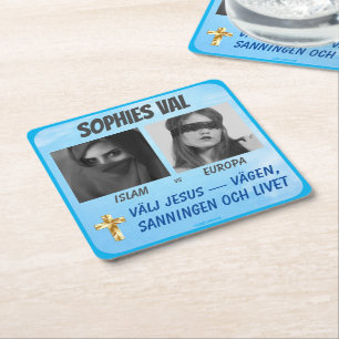 Underlägg — Sophies val Papper Kvadrat