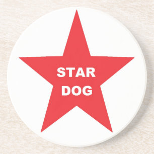 Underlägg Star Hund på Red Star Sandsten