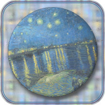 UNDERLÄGG - "Starry Night over the Rhone" - van Go