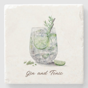 Underlägg, sten - Gin & Tonic Stenunderlägg