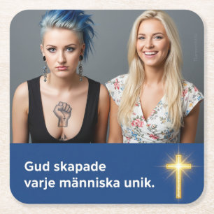 Underlägg — Unik Papper Kvadrat