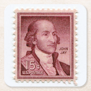 Underlägg uppsättning för United Stater Postage Papper Kvadrat