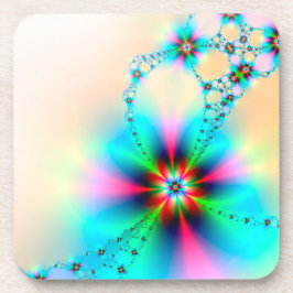 Underlägg uppsättning med Blommigt med hög glans