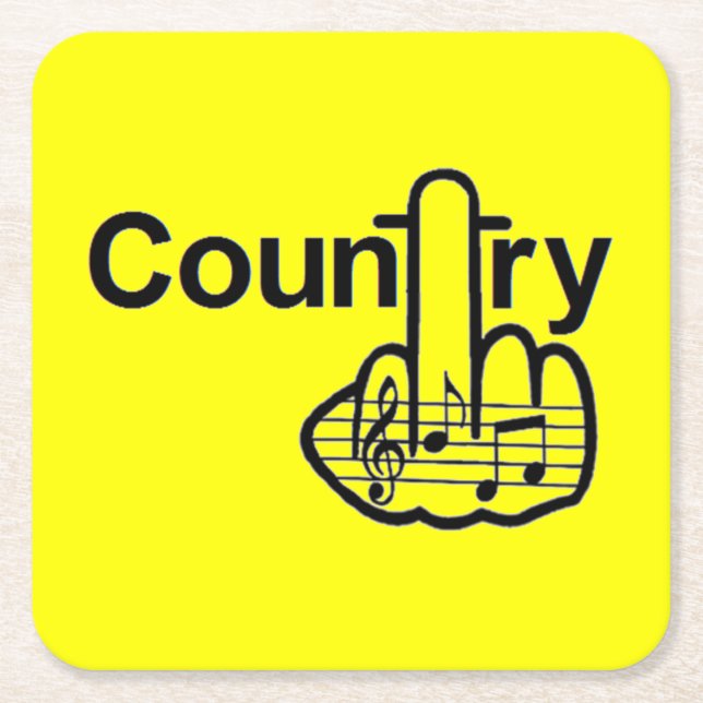 Underlägg Vänd Land Papper Kvadrat (Framsidan)