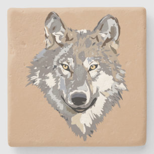 Underlägg varg Stone