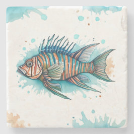 Underlägg - Vattenfärgsserie: Lionfisk