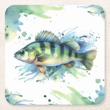 Underlägg - Vattenfärgsserie: Perch