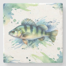 Underlägg - Vattenfärgsserie: Perch