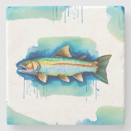 Underlägg - Vattenfärgsserie: Trout/Salmon