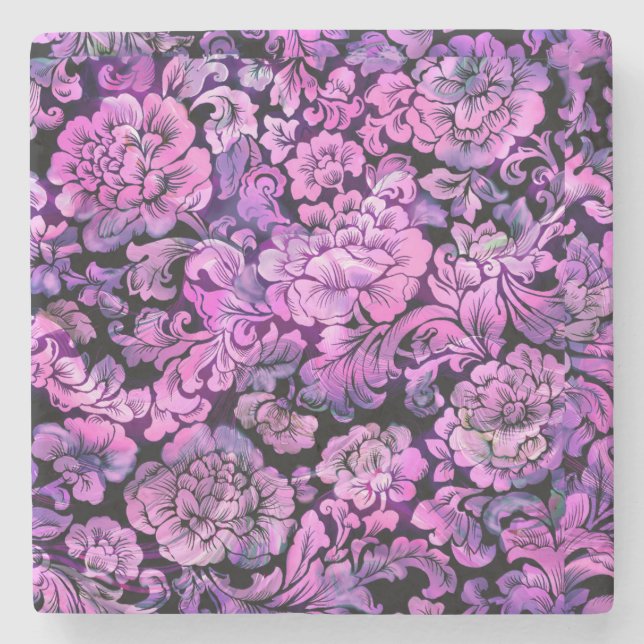 UNDERLÄGG VIBRANT BLOMMÖNSTER Stone (Framsidan)