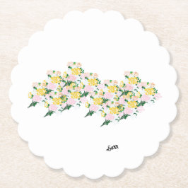 underlägg: Vind i Vår blommor Underlägg Papper