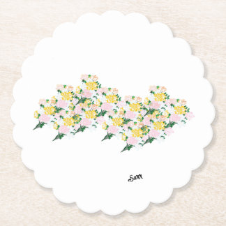 underlägg: Vind i Vår blommor Underlägg Papper