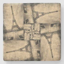 Underlägg Vintage-stil Eiffel Torn Design