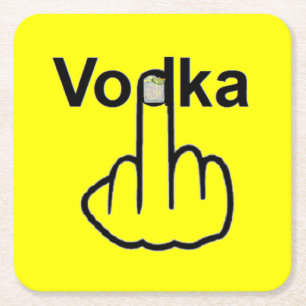 Underlägg Vodka Flip Papper Kvadrat