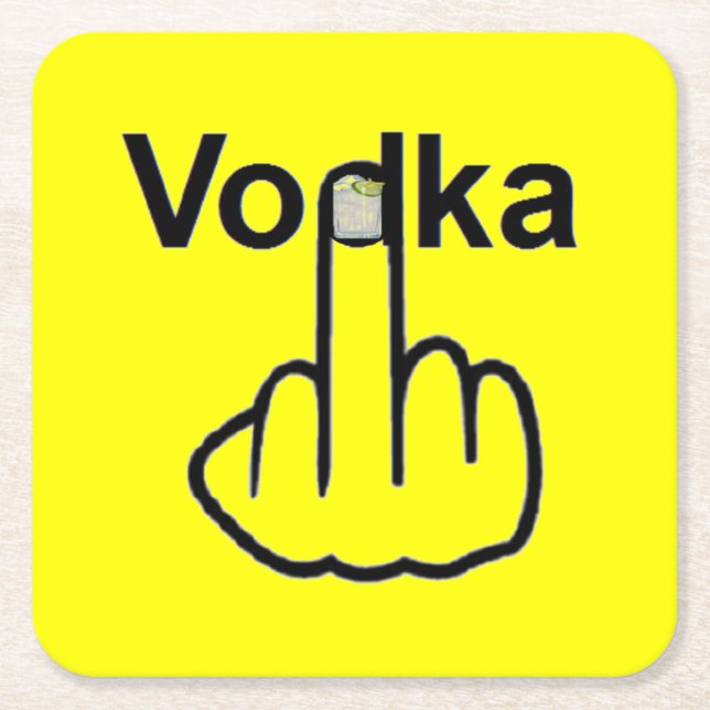 Underlägg Vodka Flip Papper Kvadrat (Framsidan)