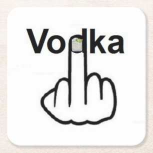 Underlägg Vodka Flip Papper Kvadrat