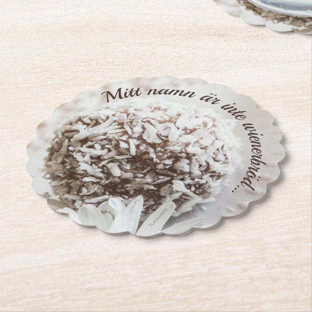 Underlägg — Wienerbröd Papper (Vinklad)