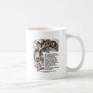 Underland Alice går bland tokigt folk Kaffemugg