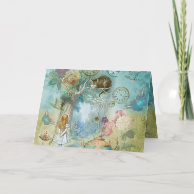 Underland - Alice i underland Kort (Framsida)