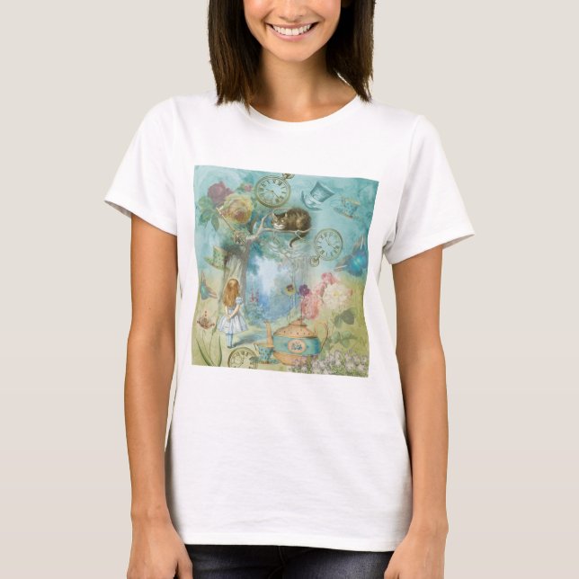 Underland - Alice i underlandCollage T Shirt (Framsida)