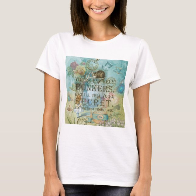 Underland - bonkers citationstecken - Alice i T Shirt (Framsida)