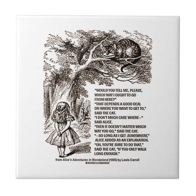 Underland som långt jag Ought att gå härifrån Kakelplatta (Framsidan)