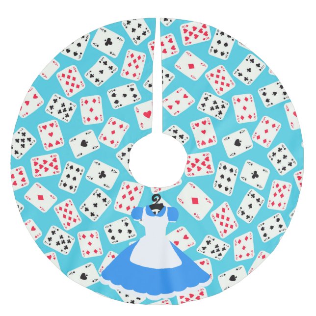 UnderlandAlice mönster Julgransmatta Borstad Polyester (Framsidan)